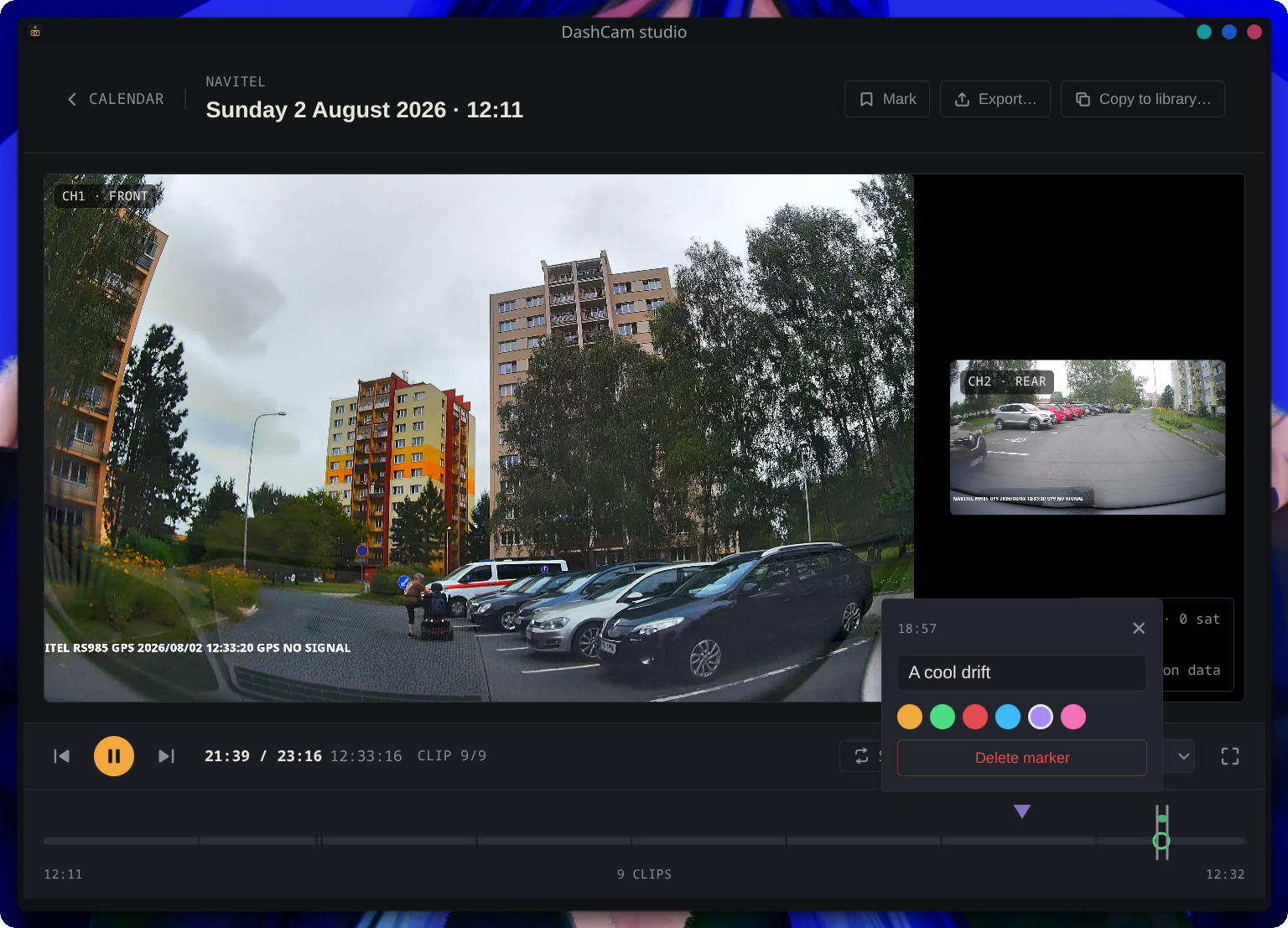 Preview of the studio view